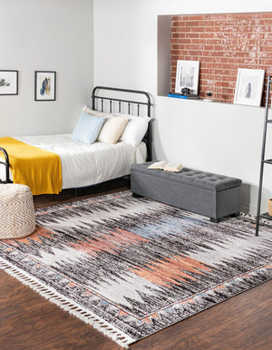 Multicolor 10' x 10' Aramis Square Area Rug Polypropylene With Cotton Backing Easy Clean Living Room Bedroom Dining Office Carpet for Sale at Rug Engine