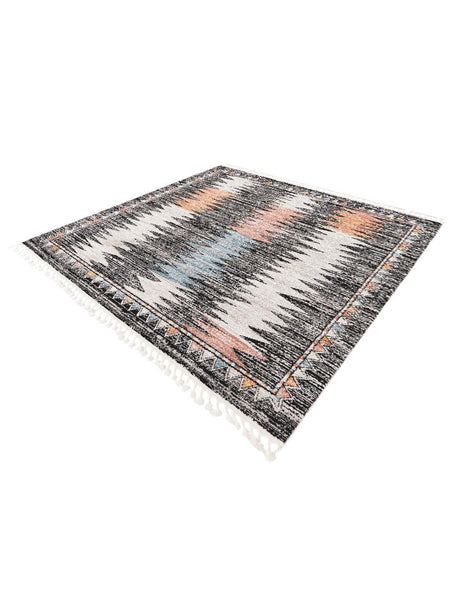 Multicolor 7' 10 x 7' 10 Aramis Square Area Rug Polypropylene With Cotton Backing Easy Clean Living Room Bedroom Dining Office Carpet for Sale at Rug Engine