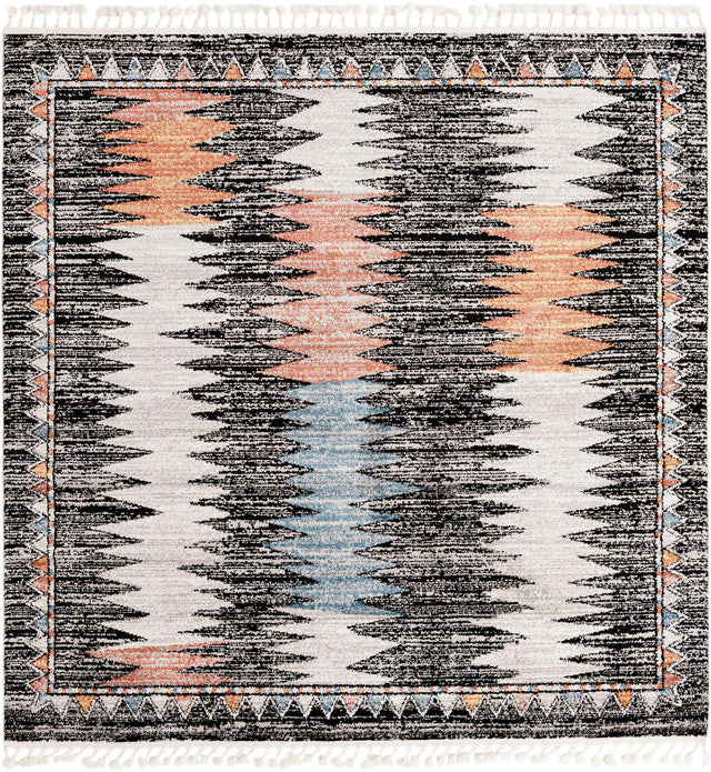Multicolor 7' 10 x 7' 10 Aramis Square Area Rug Polypropylene With Cotton Backing Easy Clean Living Room Bedroom Dining Office Carpet for Sale at Rug Engine