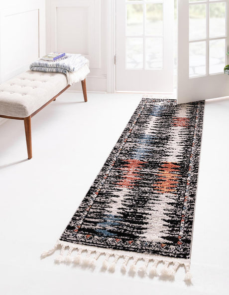Multicolor 2' 7 x 13' Aramis Runner Area Rug Polypropylene With Cotton Backing Easy Clean Living Room Bedroom Dining Office Carpet for Sale at Rug Engine