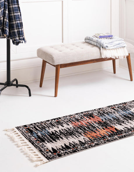 Multicolor 2' 7 x 13' Aramis Runner Area Rug Polypropylene With Cotton Backing Easy Clean Living Room Bedroom Dining Office Carpet for Sale at Rug Engine