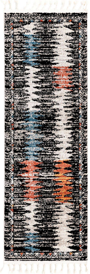 Multicolor 2' x 6' Aramis Runner Area Rug Polypropylene With Cotton Backing Easy Clean Living Room Bedroom Dining Office Carpet for Sale at Rug Engine