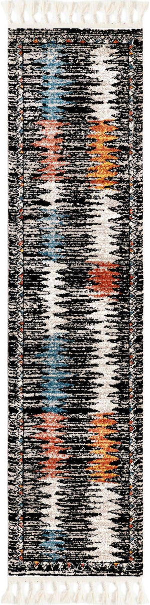 Multicolor 2' x 8' Aramis Runner Area Rug Polypropylene With Cotton Backing Easy Clean Living Room Bedroom Dining Office Carpet for Sale at Rug Engine
