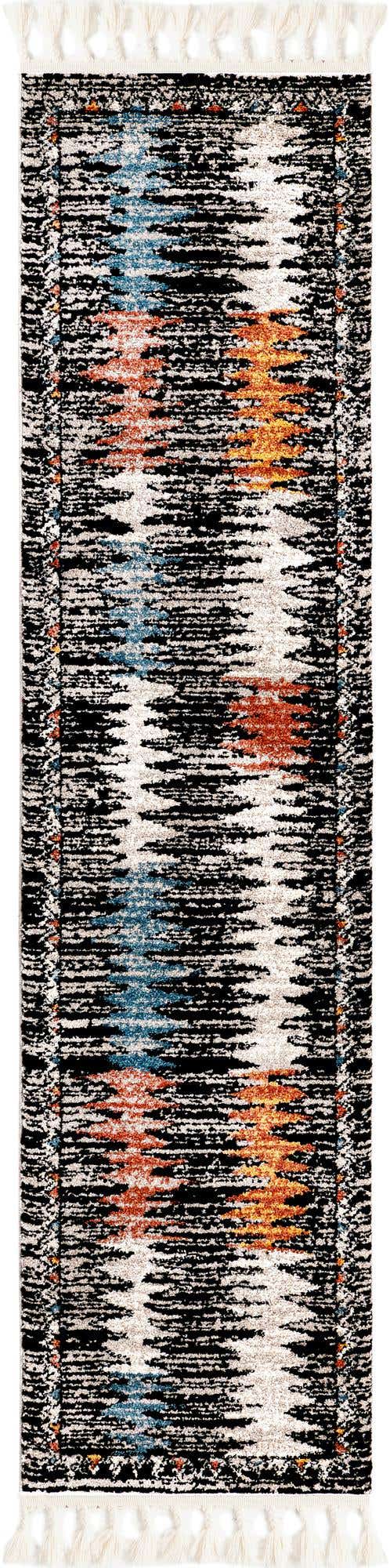Multicolor 2' x 8' Aramis Runner Area Rug Polypropylene With Cotton Backing Easy Clean Living Room Bedroom Dining Office Carpet for Sale at Rug Engine