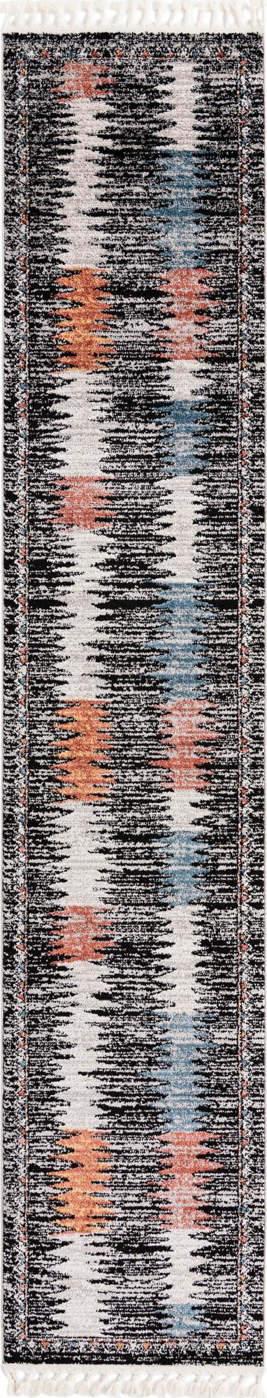 Multicolor 2' 7 x 13' Aramis Runner Area Rug Polypropylene With Cotton Backing Easy Clean Living Room Bedroom Dining Office Carpet for Sale at Rug Engine