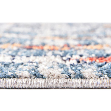 Blue 2' x 3' 1 Aramis Rectangle Area Rug Polypropylene With Cotton Backing Easy Clean Living Room Bedroom Dining Office Carpet for Sale at Rug Engine