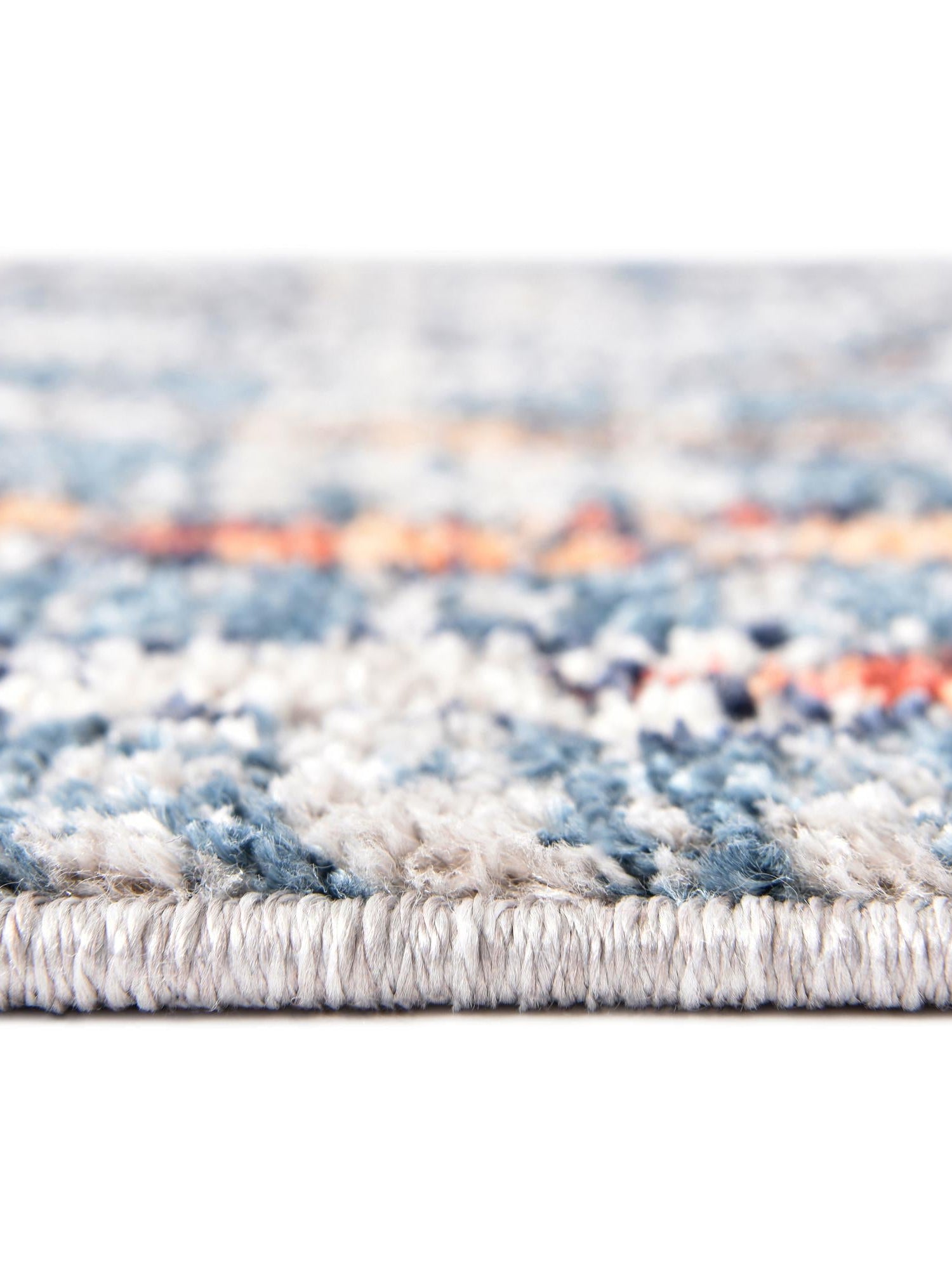 Blue 9' x 12' Aramis Rectangle Area Rug Polypropylene With Cotton Backing Easy Clean Living Room Bedroom Dining Office Carpet for Sale at Rug Engine