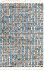 Blue 4' x 6' Aramis Rectangle Area Rug Polypropylene With Cotton Backing Easy Clean Living Room Bedroom Dining Office Carpet for Sale at Rug Engine