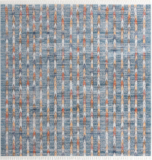 Blue 12' x 12' Aramis Square Area Rug Polypropylene With Cotton Backing Easy Clean Living Room Bedroom Dining Office Carpet for Sale at Rug Engine