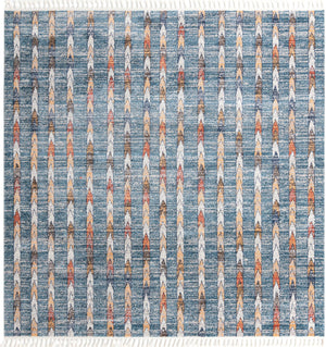 Blue 10' x 10' Aramis Square Area Rug Polypropylene With Cotton Backing Easy Clean Living Room Bedroom Dining Office Carpet for Sale at Rug Engine