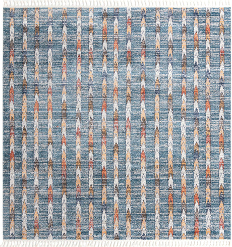 Blue 10' x 10' Aramis Square Area Rug Polypropylene With Cotton Backing Easy Clean Living Room Bedroom Dining Office Carpet for Sale at Rug Engine