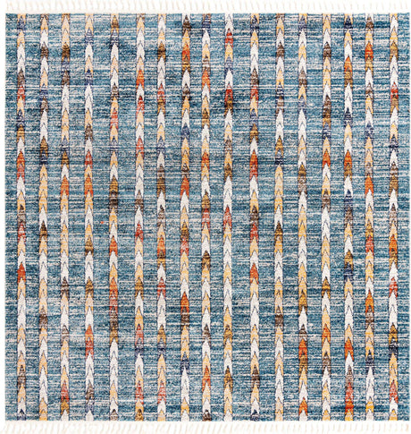 Blue 10' x 10' Aramis Square Area Rug Polypropylene With Cotton Backing Easy Clean Living Room Bedroom Dining Office Carpet for Sale at Rug Engine