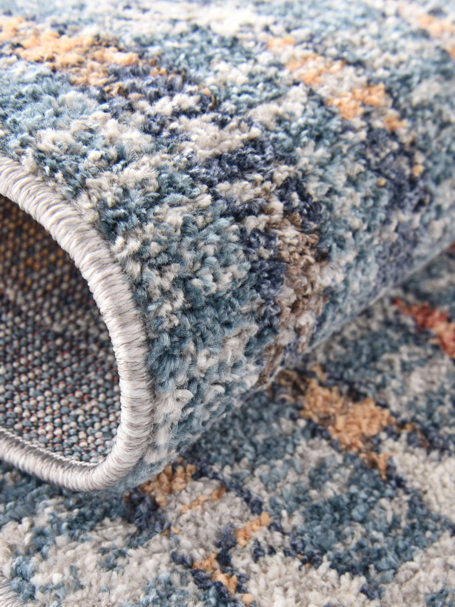 Blue 12' x 12' Aramis Square Area Rug Polypropylene With Cotton Backing Easy Clean Living Room Bedroom Dining Office Carpet for Sale at Rug Engine