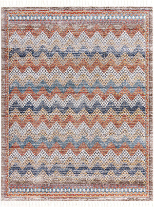 Multicolor 8' x 10' Aramis Rectangle Area Rug Polypropylene With Cotton Backing Easy Clean Living Room Bedroom Dining Office Carpet for Sale at Rug Engine