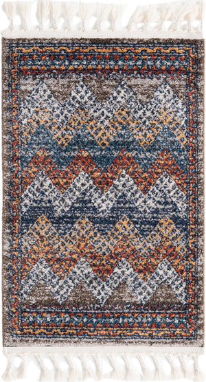 Multicolor 2' x 3' 1 Aramis Rectangle Area Rug Polypropylene With Cotton Backing Easy Clean Living Room Bedroom Dining Office Carpet for Sale at Rug Engine