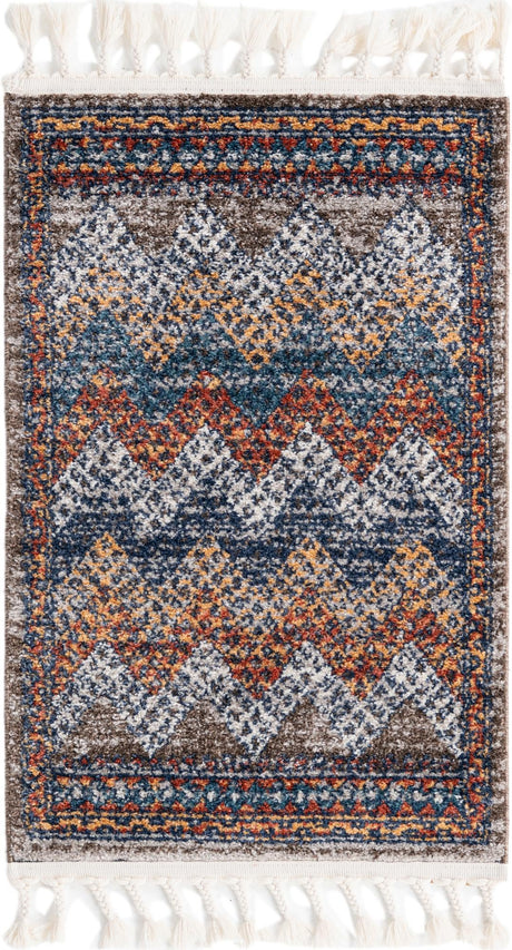 Multicolor 2' x 3' 1 Aramis Rectangle Area Rug Polypropylene With Cotton Backing Easy Clean Living Room Bedroom Dining Office Carpet for Sale at Rug Engine