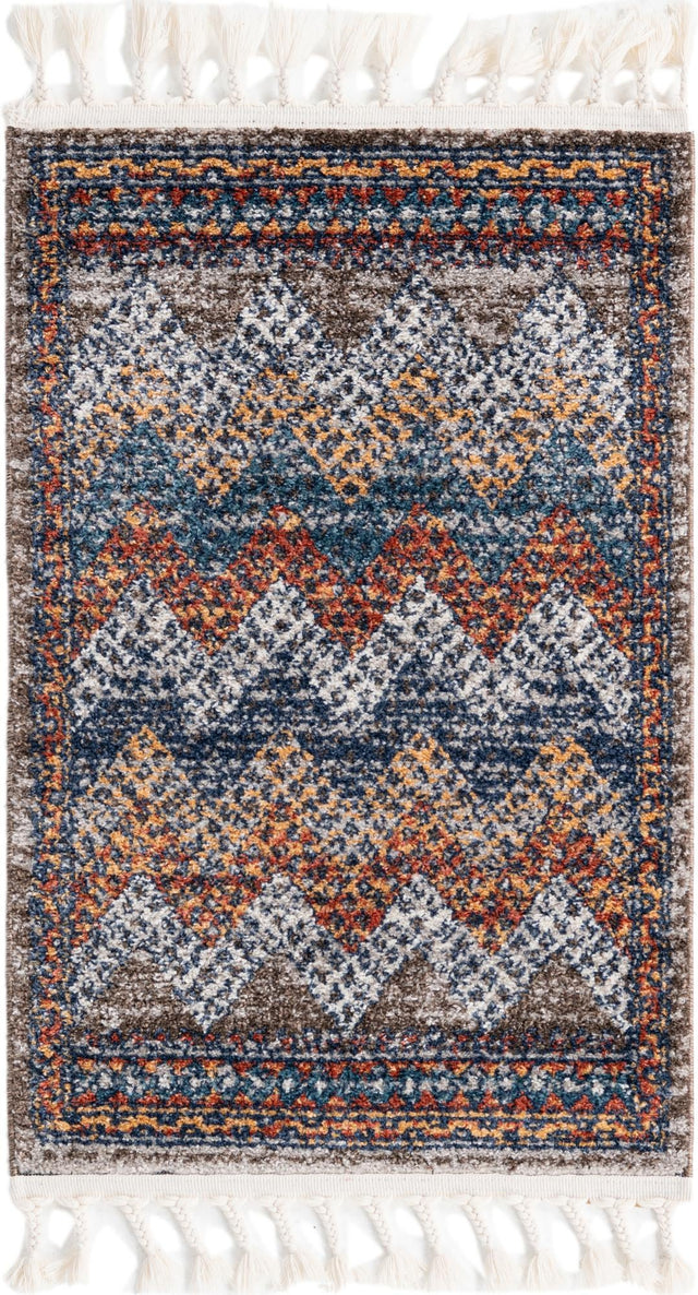 Multicolor 2' x 3' 1 Aramis Rectangle Area Rug Polypropylene With Cotton Backing Easy Clean Living Room Bedroom Dining Office Carpet for Sale at Rug Engine