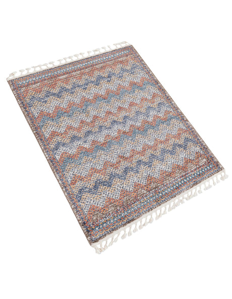 Multicolor 4' x 6' Aramis Rectangle Area Rug Polypropylene With Cotton Backing Easy Clean Living Room Bedroom Dining Office Carpet for Sale at Rug Engine