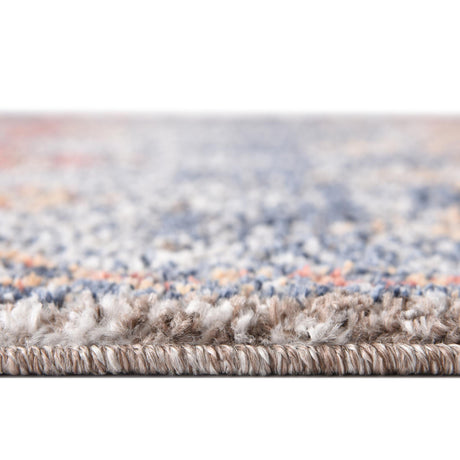 Multicolor 7' x 7' Aramis Round Area Rug Polypropylene With Cotton Backing Easy Clean Living Room Bedroom Dining Office Carpet for Sale at Rug Engine