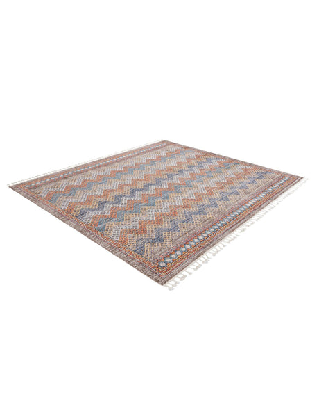 Multicolor 10' x 10' Aramis Square Area Rug Polypropylene With Cotton Backing Easy Clean Living Room Bedroom Dining Office Carpet for Sale at Rug Engine