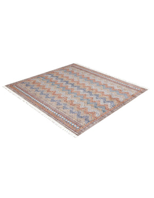 Multicolor 10' x 10' Aramis Square Area Rug Polypropylene With Cotton Backing Easy Clean Living Room Bedroom Dining Office Carpet for Sale at Rug Engine