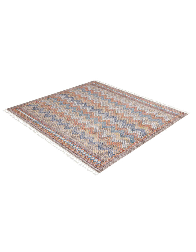 Multicolor 10' x 10' Aramis Square Area Rug Polypropylene With Cotton Backing Easy Clean Living Room Bedroom Dining Office Carpet for Sale at Rug Engine
