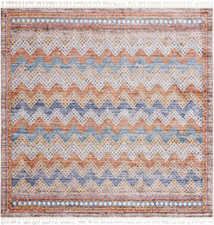 Multicolor 10' x 10' Aramis Square Area Rug Polypropylene With Cotton Backing Easy Clean Living Room Bedroom Dining Office Carpet for Sale at Rug Engine
