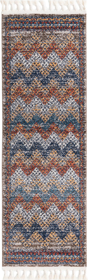Multicolor 2' x 6' Aramis Runner Area Rug Polypropylene With Cotton Backing Easy Clean Living Room Bedroom Dining Office Carpet for Sale at Rug Engine