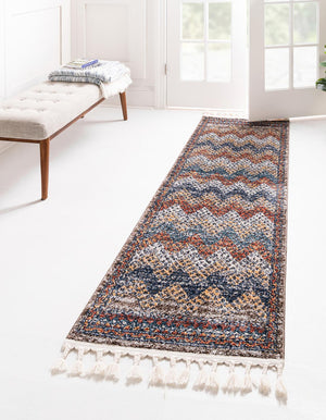 Multicolor 2' 7 x 13' Aramis Runner Area Rug Polypropylene With Cotton Backing Easy Clean Living Room Bedroom Dining Office Carpet for Sale at Rug Engine