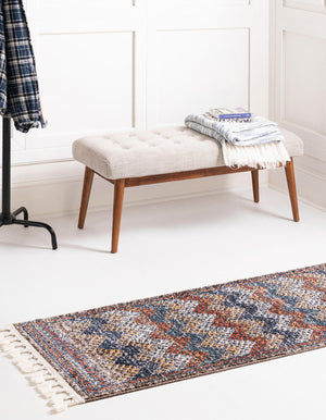 Multicolor 2' 7 x 13' Aramis Runner Area Rug Polypropylene With Cotton Backing Easy Clean Living Room Bedroom Dining Office Carpet for Sale at Rug Engine