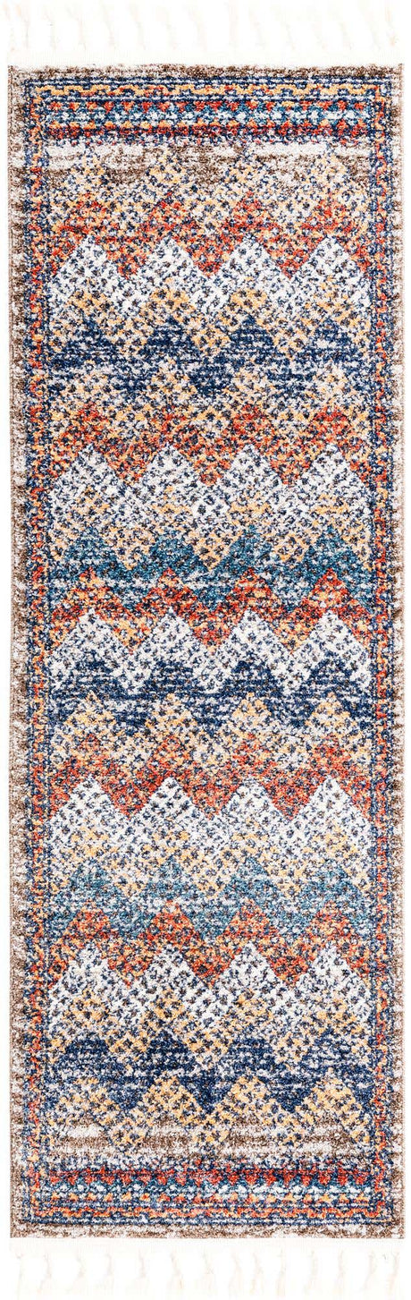 Multicolor 2' x 6' Aramis Runner Area Rug Polypropylene With Cotton Backing Easy Clean Living Room Bedroom Dining Office Carpet for Sale at Rug Engine