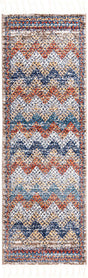 Multicolor 2' x 8' Aramis Runner Area Rug Polypropylene With Cotton Backing Easy Clean Living Room Bedroom Dining Office Carpet for Sale at Rug Engine