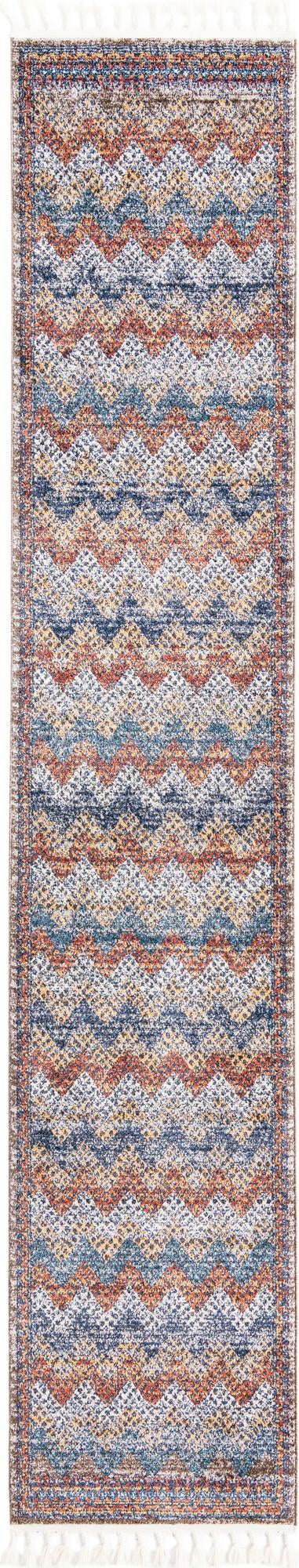 Multicolor 2' 7 x 13' Aramis Runner Area Rug Polypropylene With Cotton Backing Easy Clean Living Room Bedroom Dining Office Carpet for Sale at Rug Engine