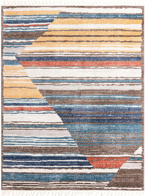 Multicolor 7' 10 x 10' Aramis Rectangle Area Rug Polypropylene With Cotton Backing Easy Clean Living Room Bedroom Dining Office Carpet for Sale at Rug Engine