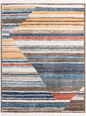 Multicolor 7' 10 x 10' Aramis Rectangle Area Rug Polypropylene With Cotton Backing Easy Clean Living Room Bedroom Dining Office Carpet for Sale at Rug Engine