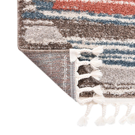Multicolor 5' 3 x 8' Aramis Rectangle Area Rug Polypropylene With Cotton Backing Easy Clean Living Room Bedroom Dining Office Carpet for Sale at Rug Engine