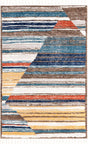 Multicolor 5' 3 x 8' Aramis Rectangle Area Rug Polypropylene With Cotton Backing Easy Clean Living Room Bedroom Dining Office Carpet for Sale at Rug Engine