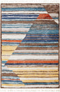 Multicolor 6' x 9' Aramis Rectangle Area Rug Polypropylene With Cotton Backing Easy Clean Living Room Bedroom Dining Office Carpet for Sale at Rug Engine