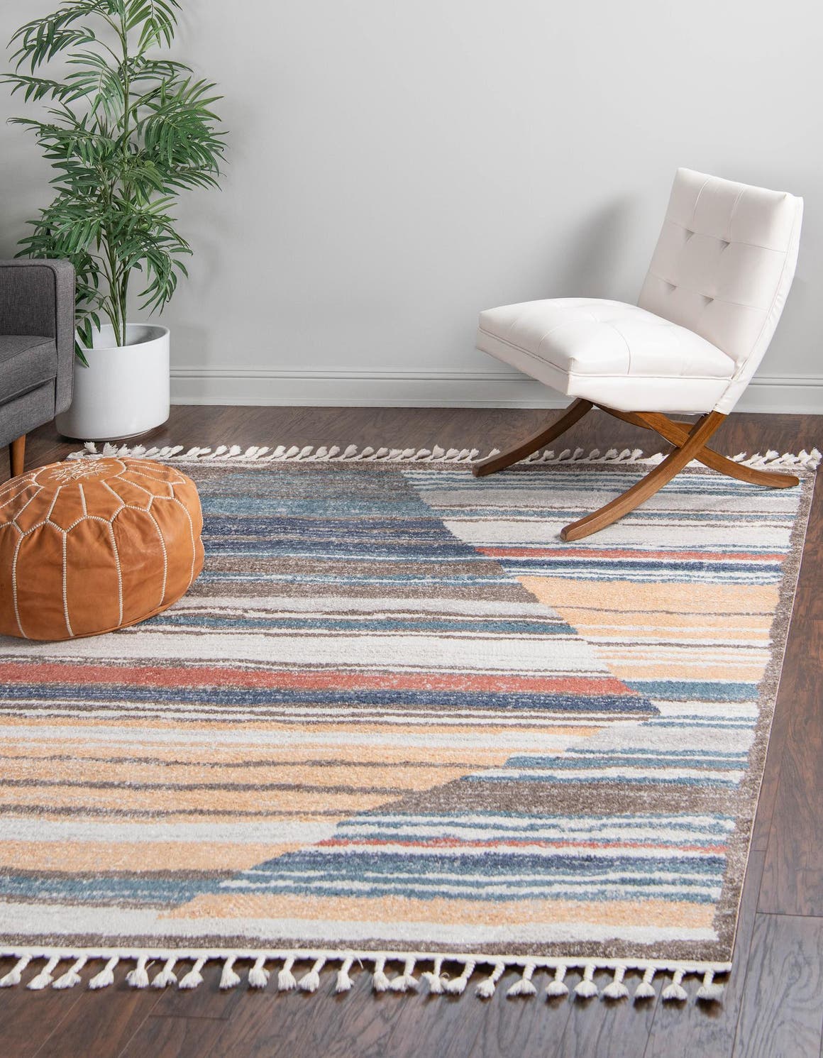 Multicolor 12' x 12' Aramis Square Area Rug Polypropylene With Cotton Backing Easy Clean Living Room Bedroom Dining Office Carpet for Sale at Rug Engine