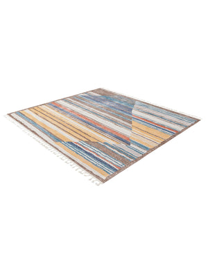 Multicolor 7' 10 x 7' 10 Aramis Square Area Rug Polypropylene With Cotton Backing Easy Clean Living Room Bedroom Dining Office Carpet for Sale at Rug Engine