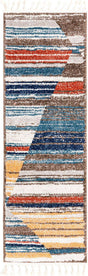 Multicolor 2' x 6' Aramis Runner Area Rug Polypropylene With Cotton Backing Easy Clean Living Room Bedroom Dining Office Carpet for Sale at Rug Engine