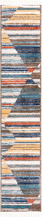 Multicolor 2' 7 x 13' Aramis Runner Area Rug Polypropylene With Cotton Backing Easy Clean Living Room Bedroom Dining Office Carpet for Sale at Rug Engine