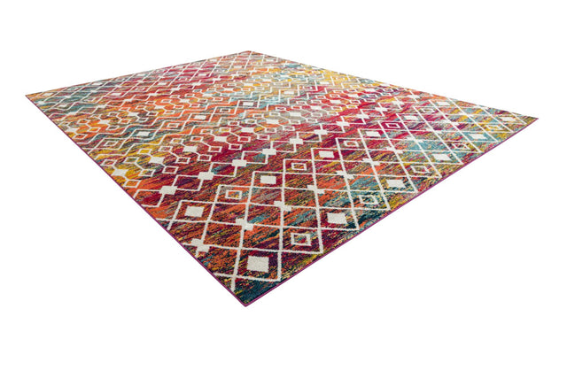Multicolor 10' 8 x 14' Tribal Trellis Rectangle Area Rug Geometric Southwestern Inspired Durable Carpet for Home Interior Design for Sale at Rug Engine
