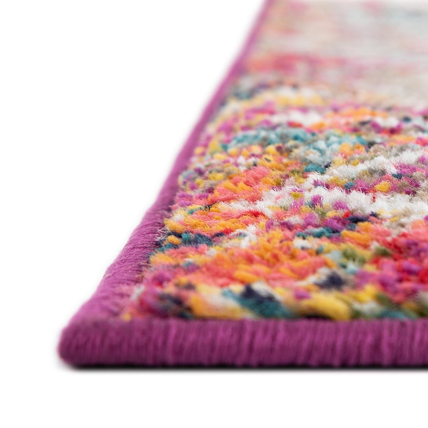 Multicolor 7' 10 x 7' 10 Tribal Trellis Square Area Rug Geometric Southwestern Inspired Durable Carpet for Home Interior Design for Sale at Rug Engine
