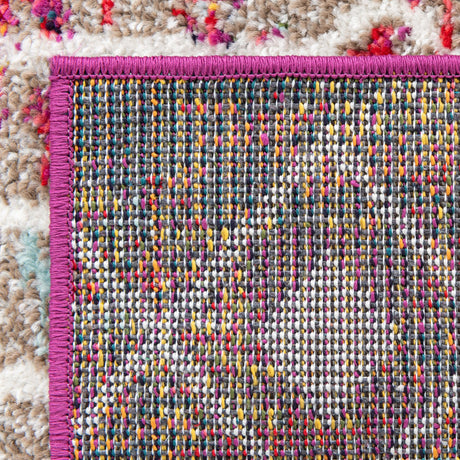 Multicolor 7' 10 x 7' 10 Tribal Trellis Square Area Rug Geometric Southwestern Inspired Durable Carpet for Home Interior Design for Sale at Rug Engine