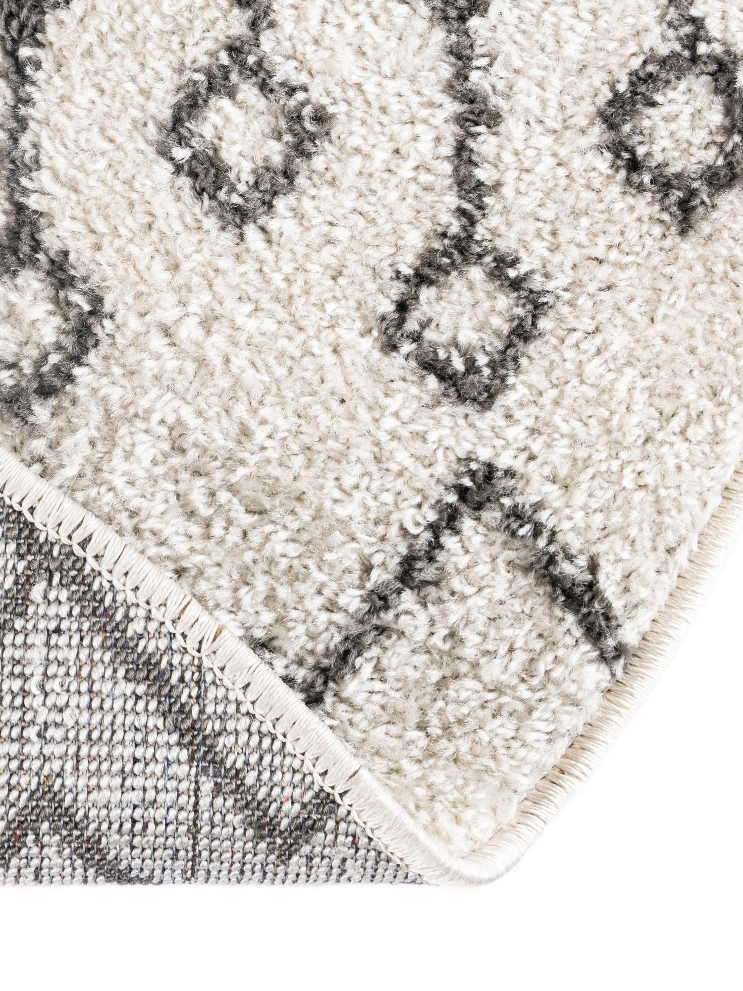 Ivory and Gray 5' 3 x 8' Tribal Trellis Oval Area Rug Geometric Southwestern Inspired Durable Carpet for Home Interior Design for Sale at Rug Engine