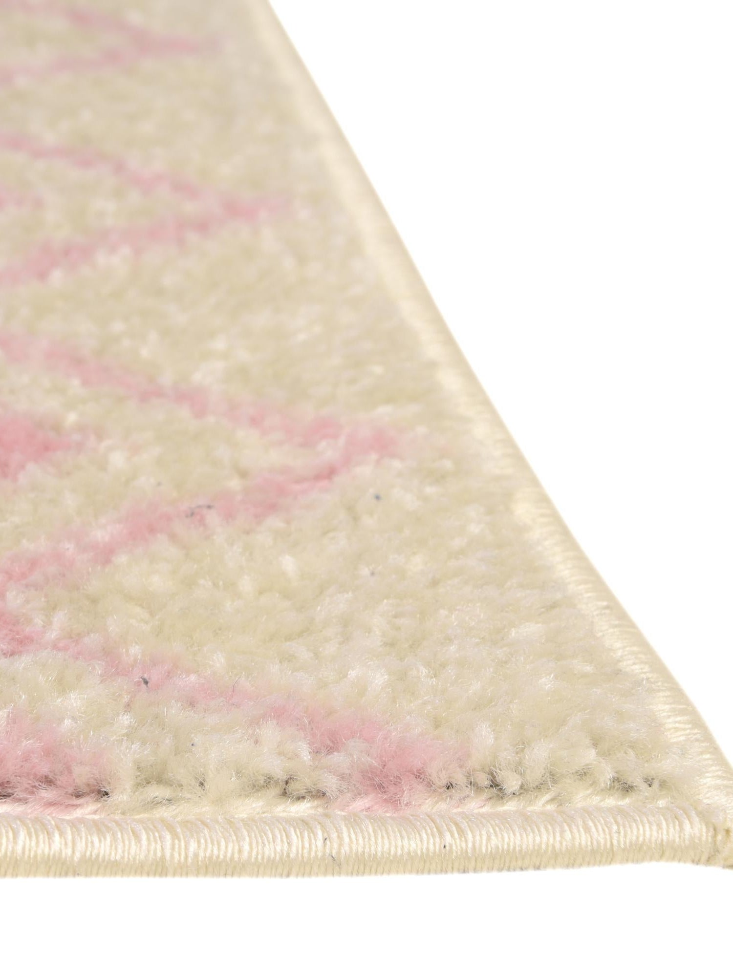 Ivory and Pink 2' x 6' Tribal Trellis Runner Area Rug Geometric Southwestern Inspired Durable Carpet for Home Interior Design for Sale at Rug Engine