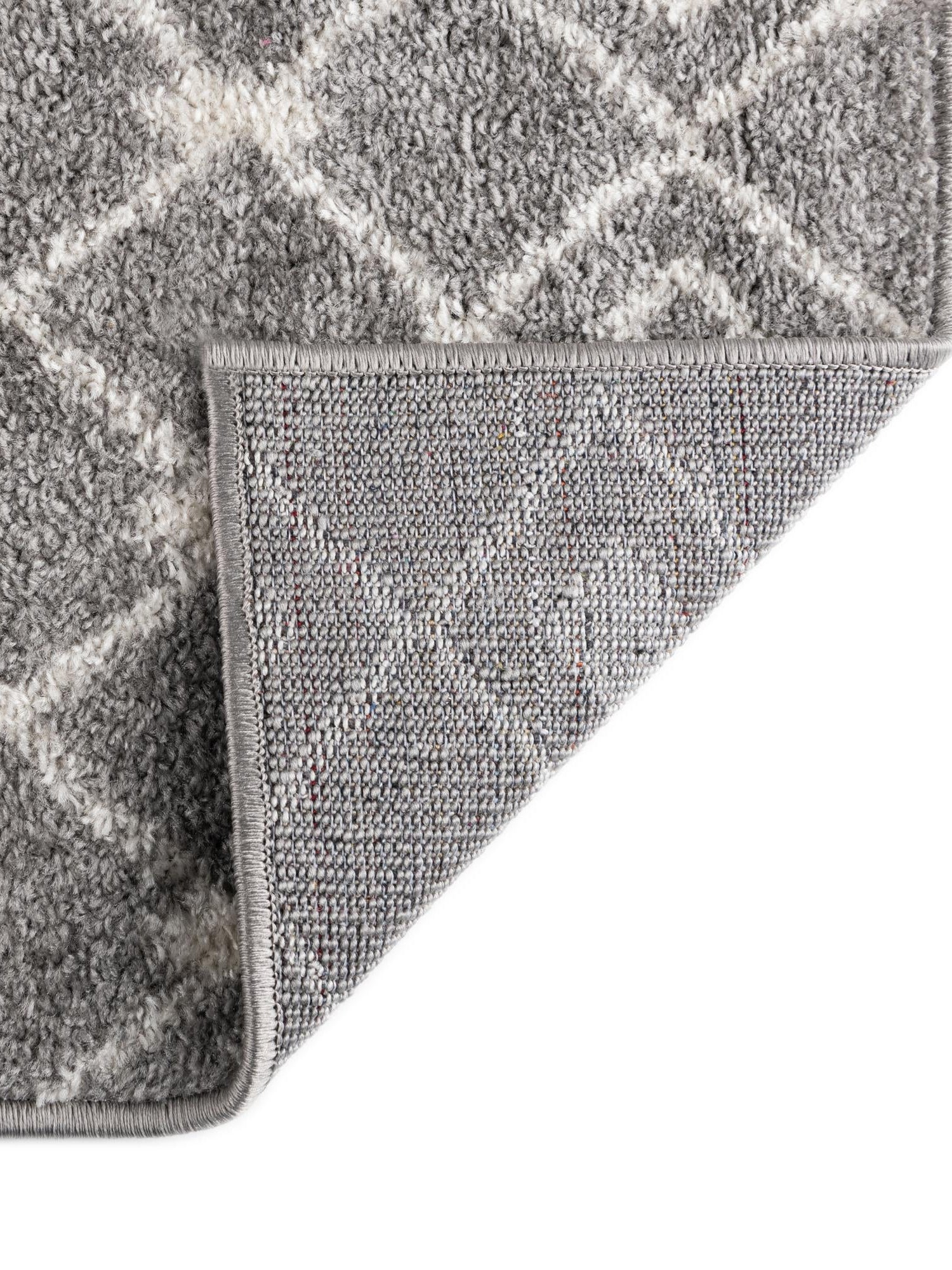 Gray 2' x 6' 1 Tribal Trellis Runner Area Rug Geometric Southwestern Inspired Durable Carpet for Home Interior Design for Sale at Rug Engine