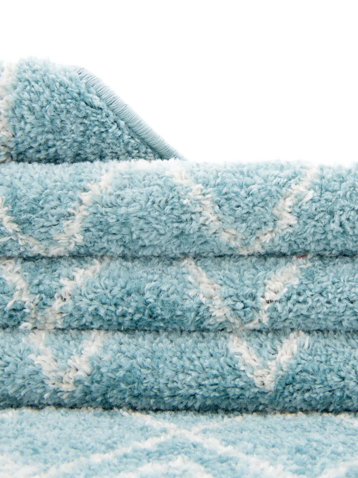 Aqua Blue 3' 3 x 3' 3 Tribal Trellis Square Area Rug Geometric Southwestern Inspired Durable Carpet for Home Interior Design for Sale at Rug Engine