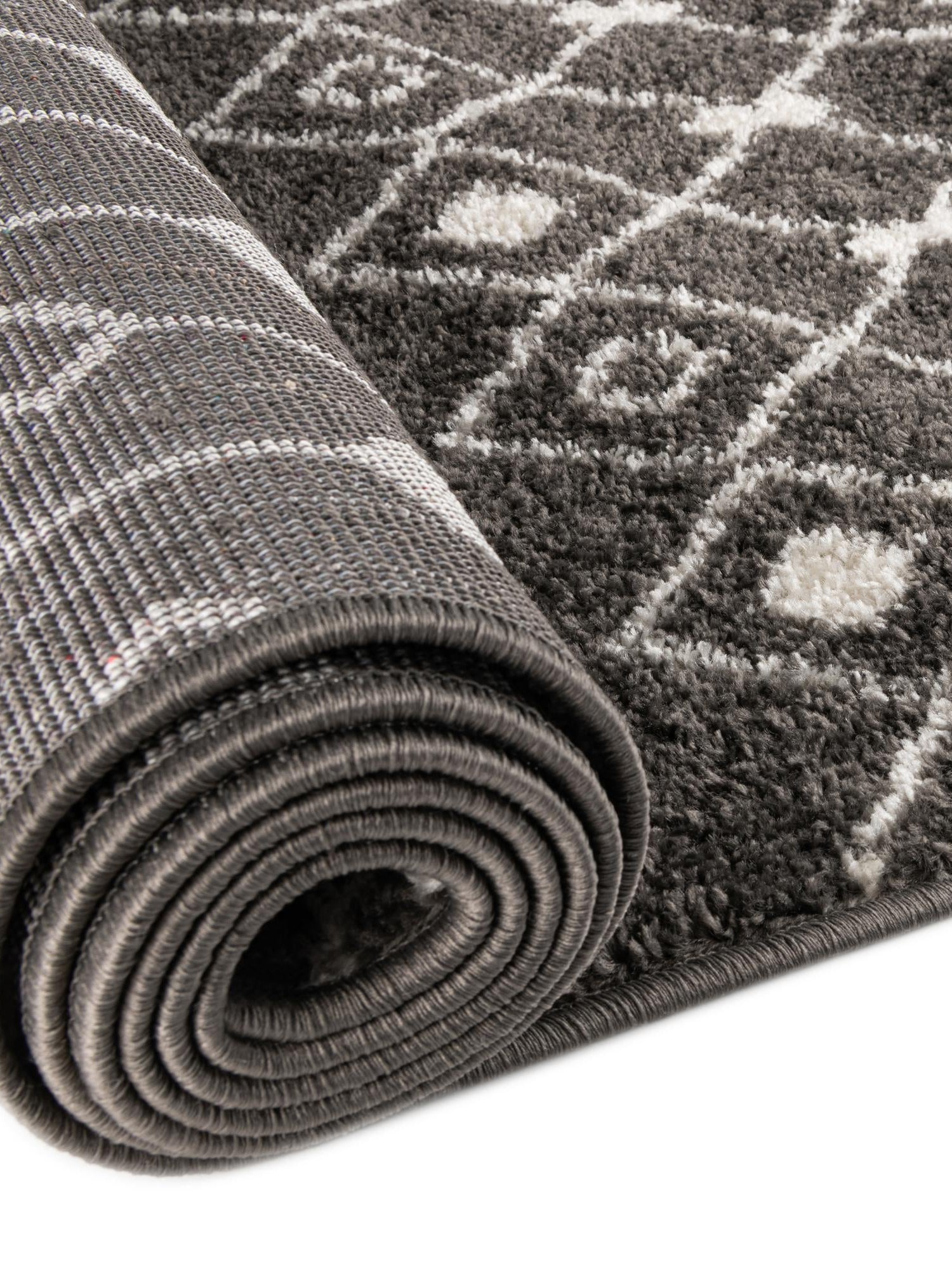 Dark Gray 10' 8 x 14' Tribal Trellis Rectangle Area Rug Geometric Southwestern Inspired Durable Carpet for Home Interior Design for Sale at Rug Engine